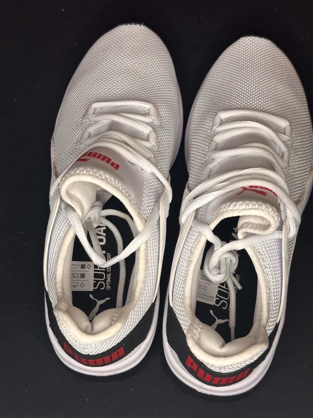 Puma Electron Street 'White Black Red' Sneakers Size 8.5 - Picture 6 of 8